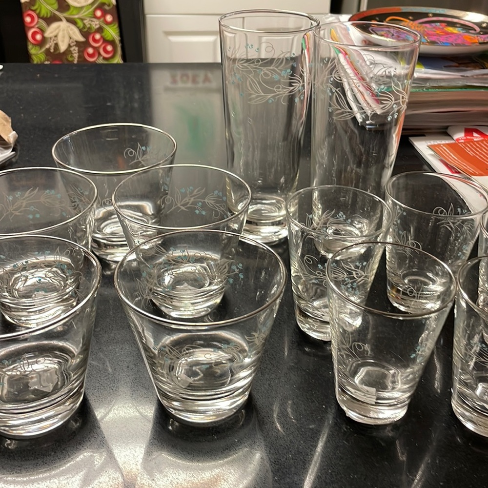Homer Laughlin glasses.  Vintage